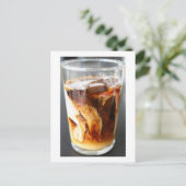 ijskoffie - briefkaart (Staand voorkant)