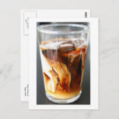 ijskoffie - briefkaart (Voorkant / Achterkant)