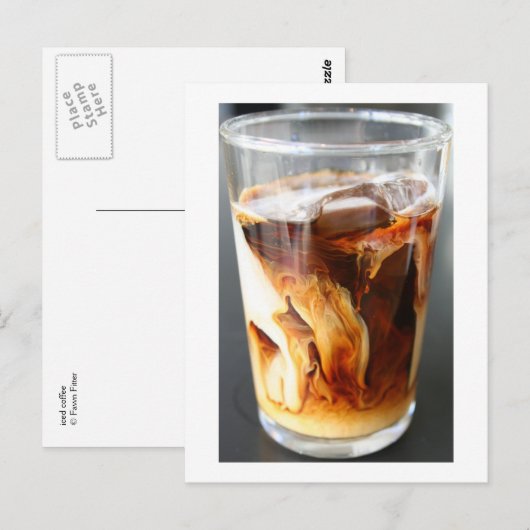 ijskoffie - briefkaart (Voorkant / Achterkant)