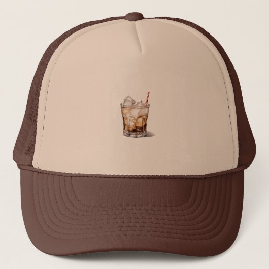 ijskoffie-cocktail trucker pet (Voorkant)