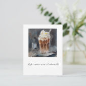 ijskoffie Frappuccino Feestdagenkaart (Staand voorkant)