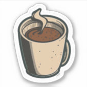 ijskoffie - sticker " ijskootje " (Voorkant)