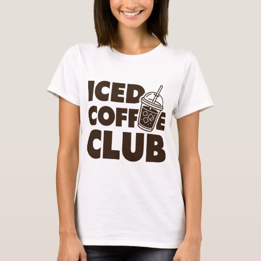 ijskoffieclub t-shirt (Voorkant)