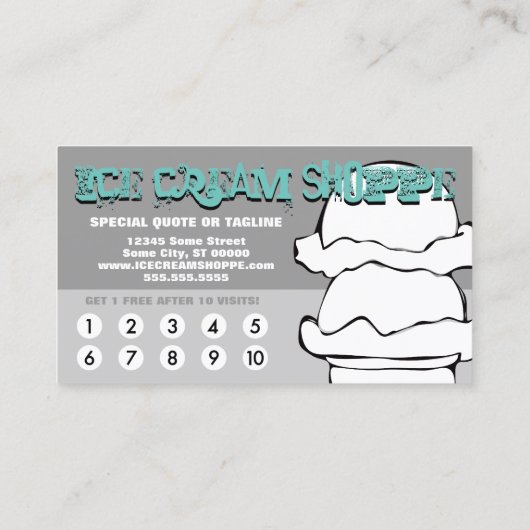 ijskomp wrijft trouw klantenkaartje (Achterkant)