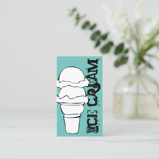 ijskomp wrijft trouw klantenkaartje (Staand voorkant)