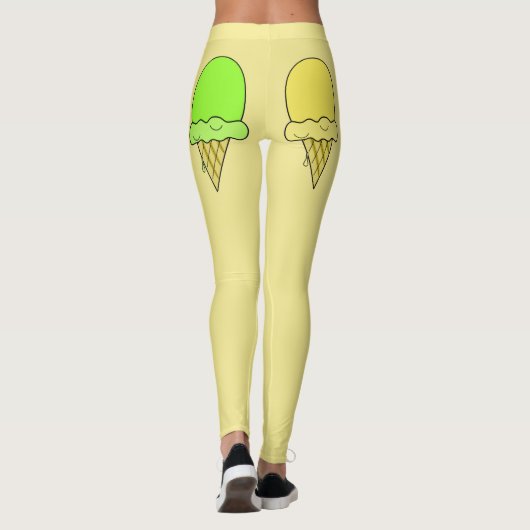IJskomper gele leggings (Achterkant)