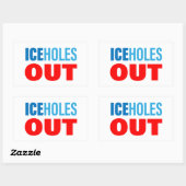 IJskonijns UIT Rechthoekige Sticker (Vel)