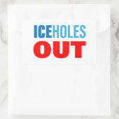 IJskonijns UIT Rechthoekige Sticker (Tas)