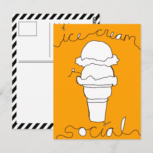 ijskoorden briefkaart (Voorkant / Achterkant)