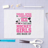 ijskoorts en alle ijshockey meisjes tissuepapier (Craft)