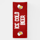 ijskoud bierspandoek spandoek (Verticaal)