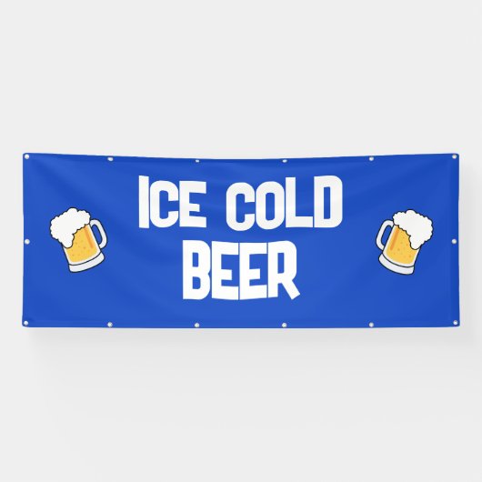 ijskoud bierspandoek spandoek (Horizontaal)