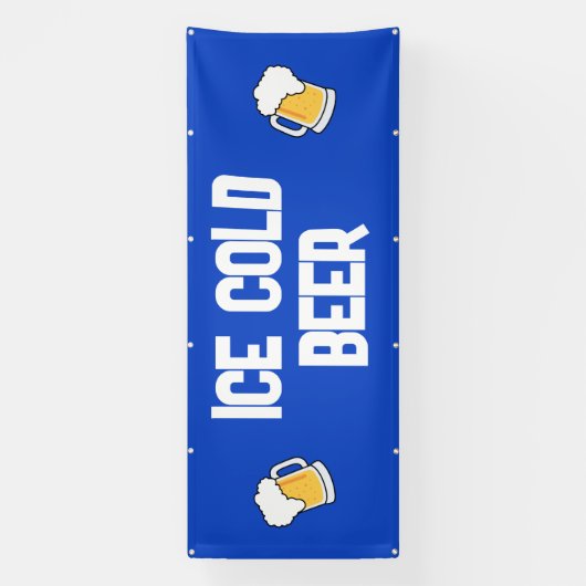 ijskoud bierspandoek spandoek (Verticaal)