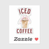 IJskoude koffie Sticker (Vel)