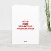 Ijskoude Pimpin! Wenskaart Feestdagen Kaart (Achterkant)