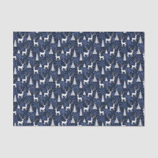 IJskristal Kerst Herten Kobalt Blauw Tissuepapier