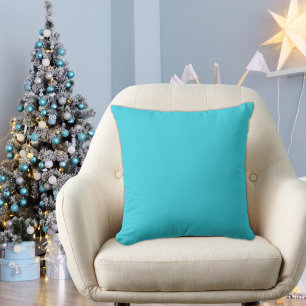 ijskristal Teal Blauwe Moderne Stevige Kerstmis Kussen