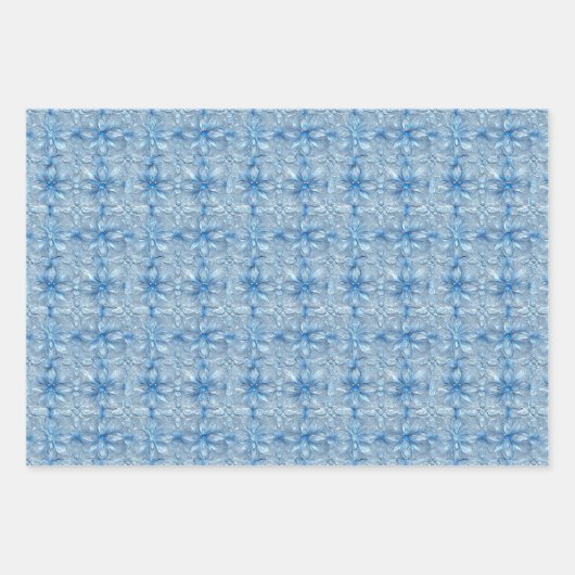 IJskristallen en ijskristallen patroon Inpakpapier Vel (Voorkant 3)