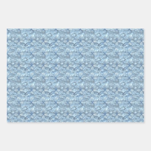 IJskristallen en ijskristallen patroon Inpakpapier Vel (Voorkant 2)
