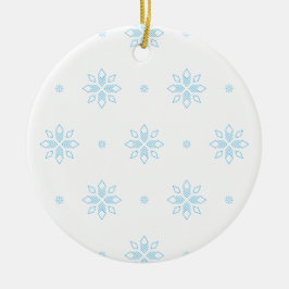 IJskristallen in blauw Keramisch Ornament