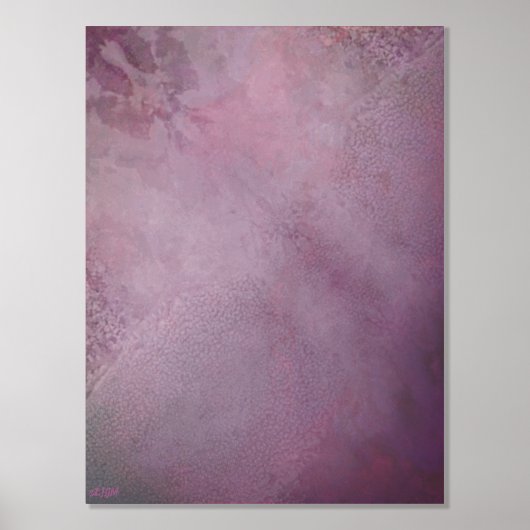 IJskristallen IV Zilveren Folie Print (Voorkant)