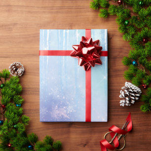 IJskristallen Sneeuwvlokken Kristallen Blauw Paars Cadeaupapier