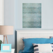 IJskristallen V Zilveren Folie Print (Insitu (Slaapkamer))