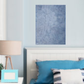 IJskristallen VI Zilveren Folie Print (Insitu (Slaapkamer))