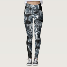 IJskubben die aan de rand van het afbeelding smelt Leggings