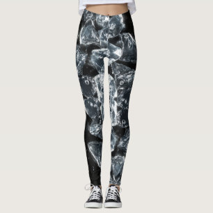 IJskubben die aan de rand van het afbeelding smelt Leggings