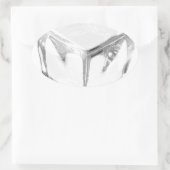 ijskubus ovale sticker (Tas)