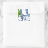 IJskuiken koel jezelf af Vierkante Sticker (Tas)