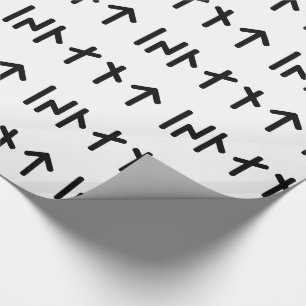 IJsland ᛁᛋᛚᛅᚾᛏ ~ Jongere Futhark Runen Cadeaupapier