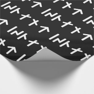 IJsland ᛁᛋᛚᛅᚾᛏ ~ Jongere Futhark Runen Cadeaupapier