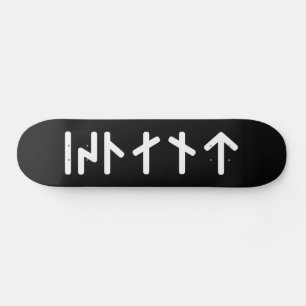 IJsland ᛁᛋᛚᛅᚾᛏ ~ Jongere Futhark Runen Persoonlijk Skateboard
