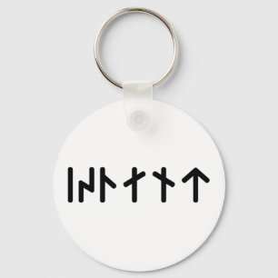 IJsland ᛁᛋᛚᛅᚾᛏ ~ Jongere Futhark Runen Sleutelhanger