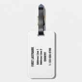 IJsland - aangepast bagagelabel (Achterkant verticaal)