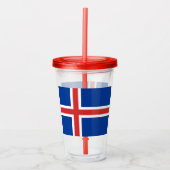 IJsland Acryl Drinkbeker (Voorkant)