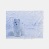 IJsland Arctic Fox Fleece Deken (Voorkant (Horizontaal))