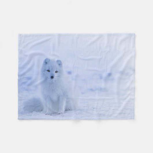 IJsland Arctic Fox Fleece Deken (Voorkant (Horizontaal))