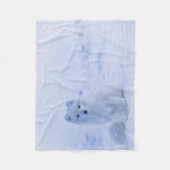 IJsland Arctic Fox Fleece Deken (Voorkant)