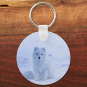 IJsland Arctic Fox Sleutelhanger (Voorkant)