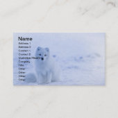 IJsland Arctic Fox Visitekaartje (Voorkant)
