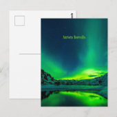 IJsland, Aurora Borealis Briefkaart (Voorkant / Achterkant)