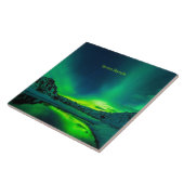 IJsland, Aurora Borealis Tegeltje (Zijkant)