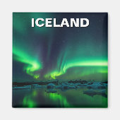IJsland Aurora Noorderlicht Reizen Magneet (Voorkant)