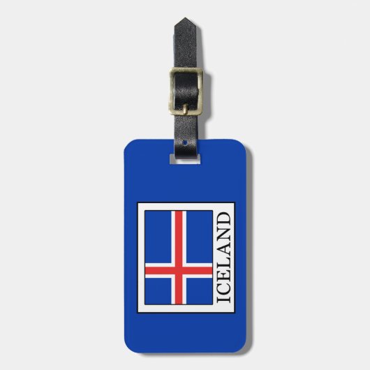 IJsland Bagagelabel (Voorkant verticaal)