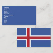 IJsland - Bedrijven Visitekaartje (Voorkant / Achterkant)