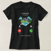 IJsland belt en ik moet naar Funny IJsland gaan T-shirt (Design voorkant)