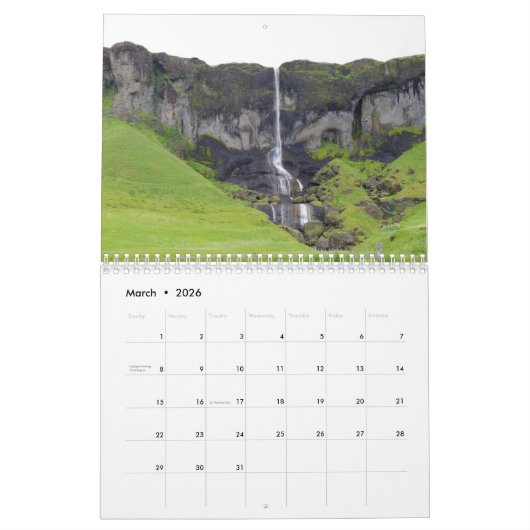 IJsland betogen Kalender (Mar 2026)